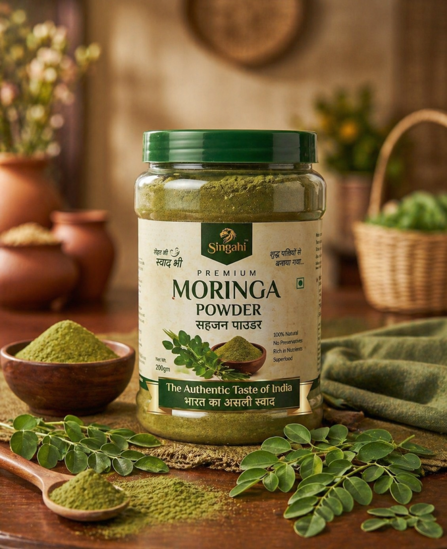 pure moringa powder drumstick leaves powder natural handmade superfood chemical free